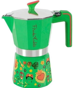 Pedrini 6TZ FRIDA KAHLO grün Espressokocher Grün