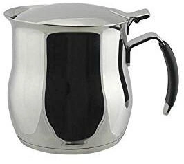 Ilsa 0082 A10 Kaffeekanne Silikon 1 Liter Silber/Schwarz
