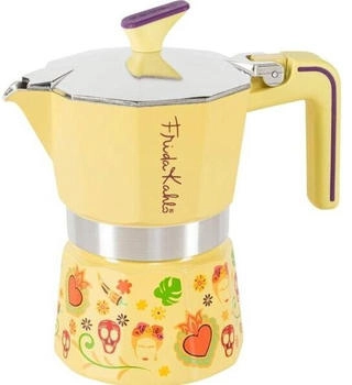 Pedrini 3TZ FRIDA KAHLO gelb Espressokocher Gelb