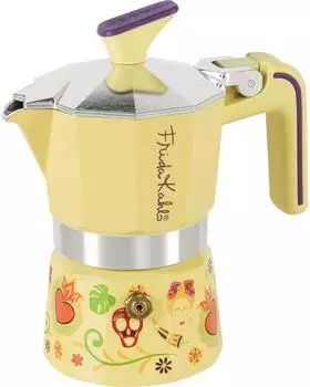 Pedrini 1TZ FRIDA KAHLO gelb Espressokocher Gelb