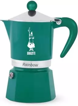 Bialetti Espressokocher Rainbow bis zu 3 Tassen (Gr&uuml;n)