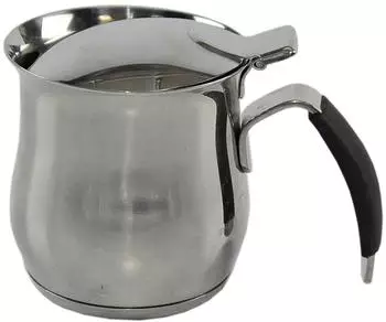 Ilsa Omnia Kaffeemaschine für Induktion 18/10 Edelstahl Silikongriff 2 Tassen