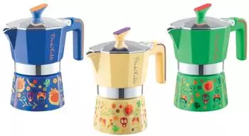 Pedrini Moka Frida Kahlo 3 Tassen, sortierte Farben (02CF141)