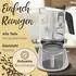Lion Home Glas-Espressokocher Edelstahlfarben Glas 10x17x10 cm 800001768792