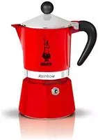 Bialetti Moka Express Rainbow Espressokocher - F&uuml;r offene Flamme/Elektroherd -