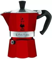 Bialetti Espressokocher 4941 Moka Express Color 1, Aluminiumgeh&auml;use, rot, 60ml, f&uuml;r
