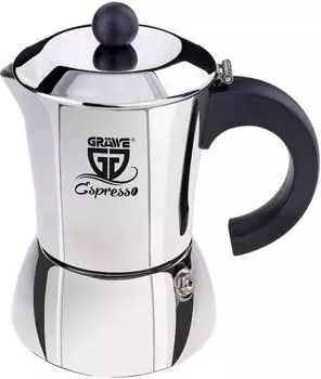 Gr&auml;we Espressokocher Edelstahl 4 Tassen