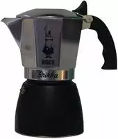 Bialetti 0007317, Bialetti Brikka Induction, Mokka-Kanne, Schwarz, Edelstahl,