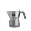 ALESSI Espressomaschine Moka 3 Tassen grau