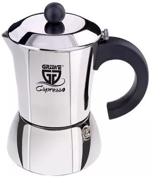 Gr&auml;we Espressokocher Edelstahl 10 Tassen