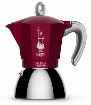 Bialetti Moka Induktion 6 Tassen Rot 0006946