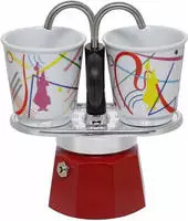 Bialetti 0001407/NP, Bialetti MINI EXPRESS Set Kandinsky Espressokocher