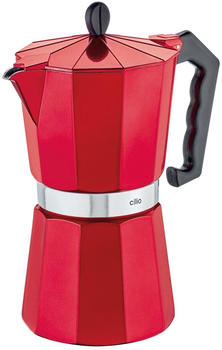Cilio Espressokocher Kaffeebereiter Mokka- Kaffeekocher 9T cilio CLASSICO rot 320534