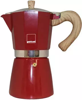 Gnali & Zani Venezia - Espressokocher 6 Tassen - Rot