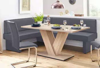 Home Affaire Eckbank grau B:222cm H:89cm T:162cm Sitzb&auml;nke Eckbank (37616938-0) grau