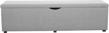 Home Affaire Hockerbank Standard Breite 120cm oder 160cm auch als Garderobenbank oder Bettbank hellgrau 120 cm x 42 cm x 40 cm