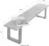 Home Affaire Sitzbank Manhattan mit Baumkantenoptik und Gestell U-Form aus schwarzem Metall natur 200 cm x 45 cm x 38 cm