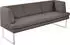 K+W Komfort & Wohnen Polsterbank Cube Hammerkissenoptik 2 Breiten Hochkantkufe in Edelstahloptik sattel 77 209 cm x 82 cm x 67 cm