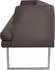 K+W Komfort & Wohnen Polsterbank Cube Hammerkissenoptik 2 Breiten Hochkantkufe in Edelstahloptik sattel 77 209 cm x 82 cm x 67 cm