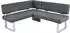 K+W Komfort & Wohnen Eckbank Santos II gepolstert Eckbank wahlweise langer Schenkel 180cm rechts oder links ocean 180 cm x 87 cm x 157 cm
