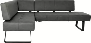 K+W Komfort & Wohnen Eckbank Spider II Sitzsteppung bequem durch Sandwichbauweise 2 Stellma&szlig;e anthracite 88 165 cm x 88 cm x 195 cm