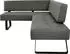 K+W Komfort & Wohnen Eckbank Spider II Sitzsteppung bequem durch Sandwichbauweise 2 Stellmaße anthracite 88 165 cm x 88 cm x 195 cm