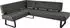 K+W Komfort & Wohnen Eckbank Spider II Sitzsteppung bequem durch Sandwichbauweise 2 Stellmaße anthracite 88 165 cm x 88 cm x 195 cm