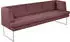 K+W Komfort & Wohnen Polsterbank Cube Hammerkissenoptik 2 Breiten Hochkantkufe in Edelstahloptik cabernet 15 229 cm x 82 cm x 67 cm