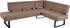 K+W Komfort & Wohnen Eckbank Spider II Sitzsteppung bequem durch Sandwichbauweise 2 Stellmaße sand 35 195 cm x 88 cm x 165 cm