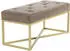 Kayoom Sitzbank Adelyn 100 Taupe / Gold QMIZF-TAU