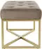 Kayoom Sitzbank Adelyn 100 Taupe / Gold QMIZF-TAU