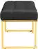 Kayoom Hockerbank Schwarz Gold Metall Kunststoff 47x48x100 cm Bsci Esszimmer Bänke Sitzbänke