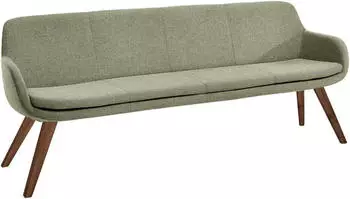 Musterring Essbank Tavia Stativgestell Wildnussbaum massiv ge&ouml;lt Breite 180 200 oder 220 cm oliv oliv 220 cm x 87 cm x 66 cm