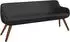 Musterring Essbank Tavia Stativgestell Wildnussbaum massiv geölt Breite 180 200 oder 220 cm schwarz schwarz 180 cm x 87 cm x 66 cm