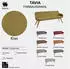 Musterring Essbank Tavia Stativgestell Wildeiche massiv geölt Breite 180 200 oder 220 cm kiwi kiwi 220 cm x 87 cm x 66 cm