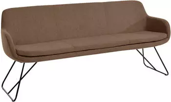 Musterring Essbank Tavia Schlittengestell in drei Ausf&uuml;hrungen Breite 180 200 oder 220 cm caramel schwarz caramel 180 cm x 87 cm x 66 cm