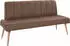 exxpo Sitzbank Costa moderne Rückensteppung bequem und elegant hoher Holzfuß hochwertige Detailverarbeitung Frei im Raum stellbar schlamm schlamm