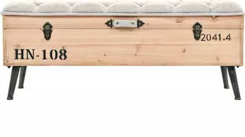 vidaXL Sitzbank mit Stauraum 110 cm Massivholz Tanne (339294)