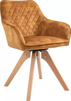 SalesFever Essgruppe, (Set, 5-tlg), 180° Drehplatte unter der Sitzfläche (Weiß/Gold/Natur)