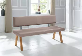 Home Affaire Bank Mobilar Rio 180x89x53 cm Kunstleder grau (taupe) (34040457-0)