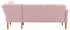 Home Affaire Eckbank Fehmarn 255x98x210 cm Strukturstoff langer Schenkel links rosa (flamingo) (63137752-0)