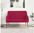 vidaXL Sitzbank Weinrot 110x76x80 cm Samt