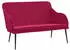 vidaXL Sitzbank Weinrot 110x76x80 cm Samt