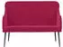 vidaXL Sitzbank Weinrot 110x76x80 cm Samt