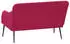 vidaXL Sitzbank Weinrot 110x76x80 cm Samt