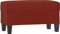 vidaXL Sitzbank Weinrot 70x35x41 cm Kunstleder