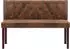 vidaXL Sitzbank 120 cm Braun Wildleder-Optik