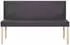 vidaXL Sitzbank 139,5 cm Grau Kunstleder