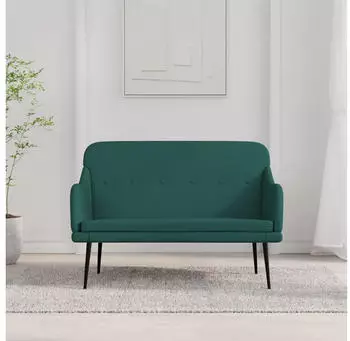 vidaXL Sitzbank Dunkelgr&uuml;n 110x76x80 cm Stoff