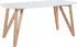 SalesFever Sitzgruppe 180x90 cm 5 tlg Eiche Massivholz Weiß (397633)